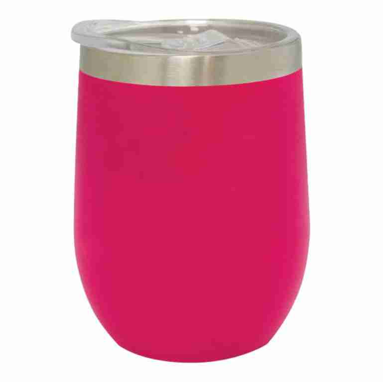 Stainless Steel Wine Tumbler in Pink